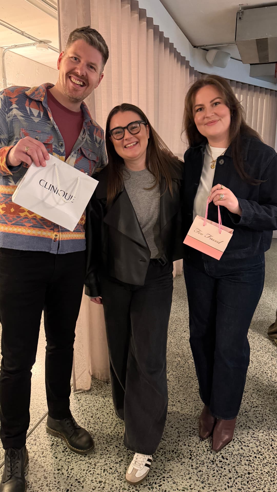 Three guests at a Provocateurs' Dinner